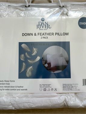 Dan River down & feather pillows 2 pack